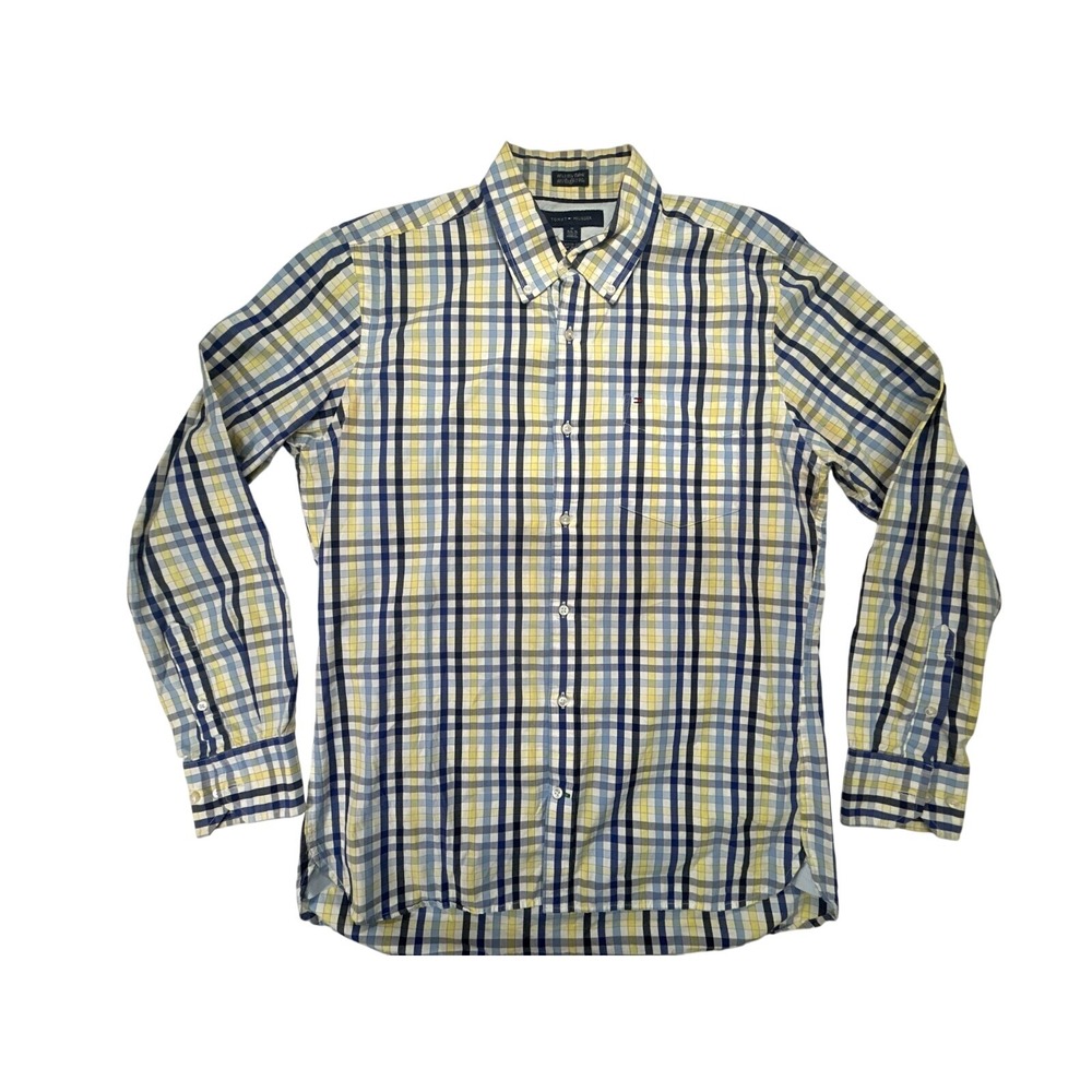 Tommy Hilfiger plaid‎ shirt Men's Medium multicolor long-sleeve